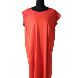 Lands End cotton dress with pockets, size 26W